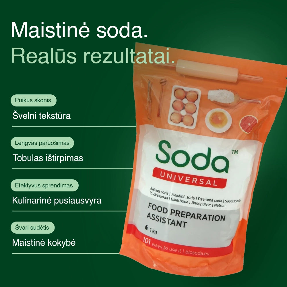 Premium Baking Soda Powder (1kg) lang-lt