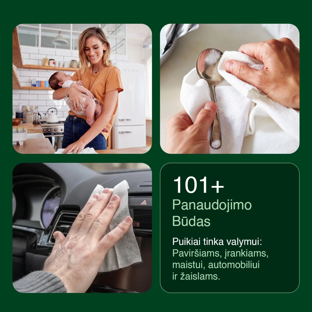 Universalios drėgnos servetėlės (25vnt.)